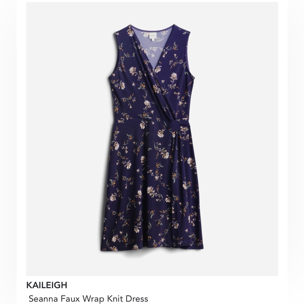 Kaileigh fraux sleeveless dress